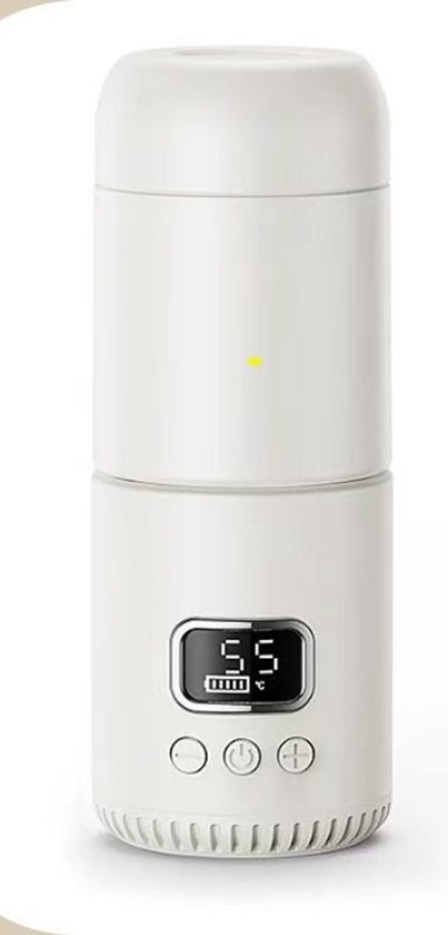 Tragbarer Flaschenwärmer 400 Ml 10000 Mah Usb-aufladbar Schnellheizender Milchwärmer Kabelloser Flaschenwärmer Für Unterwegs Usb-flaschenwärmer
