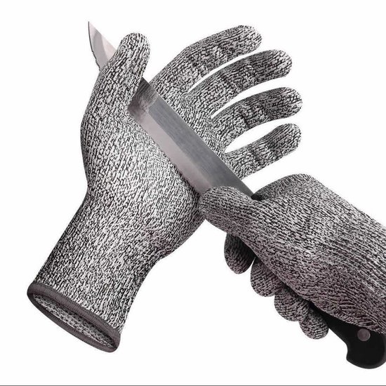 Schnittfeste Küchenhandschuhe – Hohe Schutzklasse 5 – Lebensmittelecht – 1 Paar – Größe Xl, 26 Cm