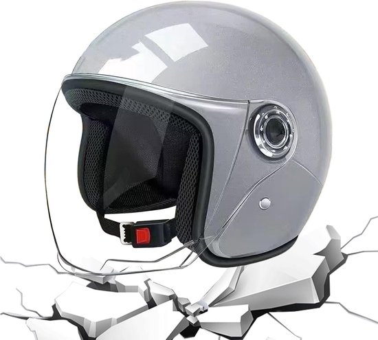 Halbschalen-motorradhelm 25 5-zoll-fahrradhelm Für Erwachsene Abs-sicherheitsschale Leichter Pendlerhelm Mit Sicherem Sitz Bis Zu 65 Cm Für Und 25,5