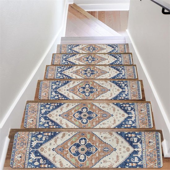 26 X 80 Cm Treppenstufenmatten Aus Teppich, Rutschfest, Abnehmbar, 4er Pack. Sicherer Treppenschutz. Für Kinder, Senioren Und Haustiere.