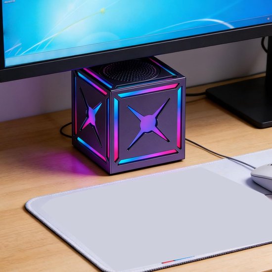 Mini Bluetooth Lautsprecher, 5 Watt Lautsprecher Mit Hifi Klarklang, Rgb Beleuchtung, Kompakt Und Tragbar Für Wandern, Radfahren, Reisen, Geschen