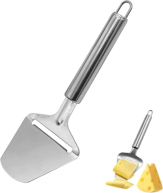1-teiliger Käsehobel Aus Edelstahl – Testsieger – Käsemesser Für Hart- Und Scheibenkäse – Käsehobel Und Käseschaber, Ideal Zum Servieren Am Tisch