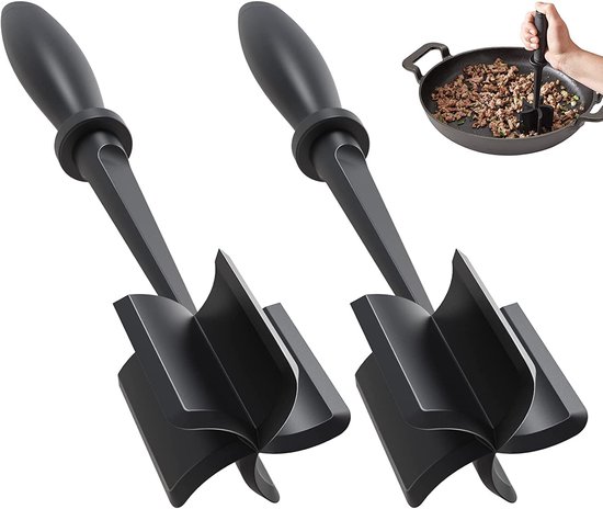 2 Teiliger Fleischstampfer Reiskocher Kartoffelstampfer Fleischwolf Hamburgerwolf Rindfleischwolf Für Fleisch, Eier, Gelatine, Obst Und Gemüse Sc