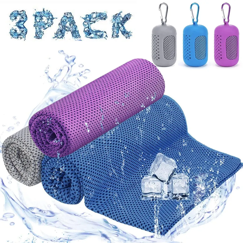 Kühlhandtuch-set, Kühlhandtücher, Sport-kühlhandtücher, Sofortkühlung, Eishandtücher, Geeignet Für Fitness, Sport, Reisen, Yoga.