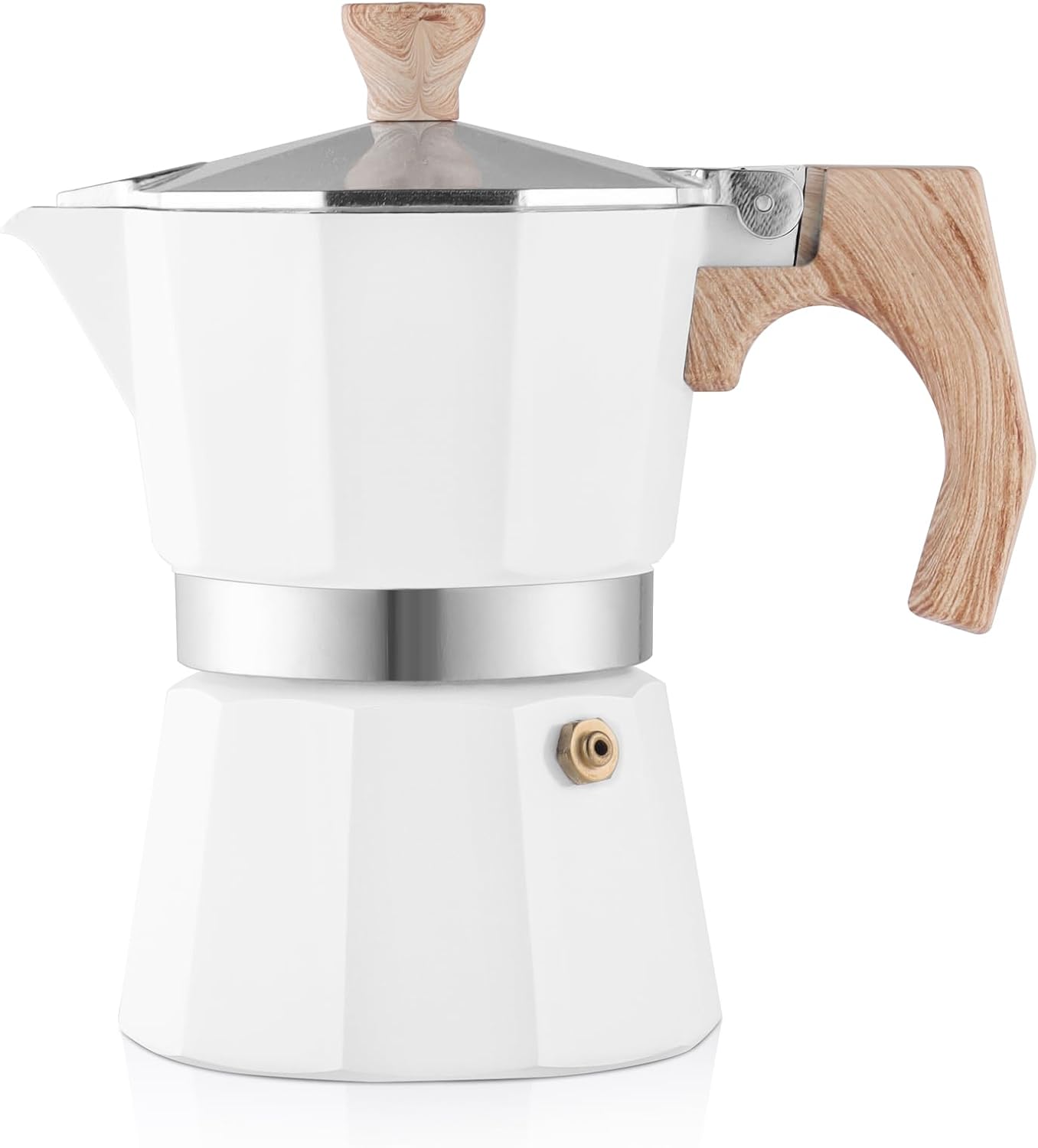 150-ml-aluminium-espressokanne (3 Tassen) Für Den Herd – Klassisches Italienisches Design Für Italienischen Und Kubanischen Kaffee, Geeignet Für Zuhause Und Camping – Schwarz