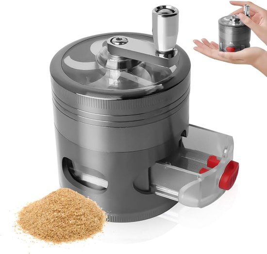 Pollenmühle, Manuelle Gewürzmühle Mit Schublade, 6-teiliges Gewürzmühlen-set (inklusive Schaber)