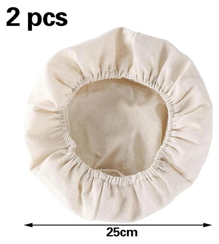 Zweiteiliges Leinentuch-set, Geeignet Zum Brotbacken, Gärkörben, Bäckertuch, 25 Cm.
