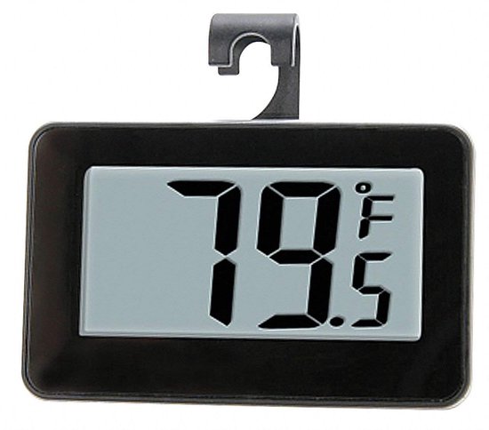 Digitales Kühlschrankthermometer Mini-gefrierschrankthermometer Raumthermometer Mit Aufhängehaken Großes Lcd-display Umschaltbar Zwischen C Und F