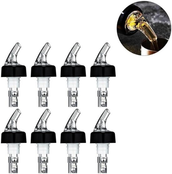 8 Teilig Automatischer Weinausgießer Weinzähler Schnelle Messung Getränke Und Cocktailspender 30 Ml Hausbar Zubehör Für Getränke, Wein Und Cockta