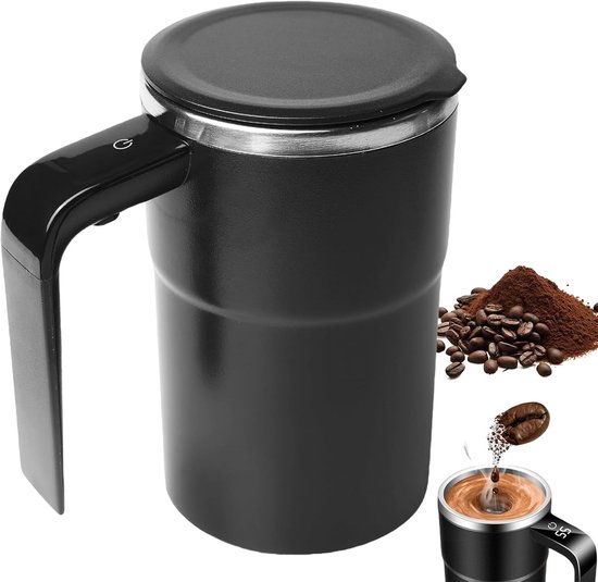 Selbstumrührender Becher, 380 Ml, Mit Temperaturanzeige, Elektrischer Selbstumrührer, Kaffeetasse, Automatisches Mischen, Magnetischer Becher Für