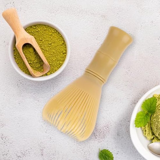 Matcha Besen Aus Kunstharz, 11,5 X 5,5 Cm, Wiederverwendbarer Matcha Pinsel Zum Umrühren Und Zubereiten Von Grüntee, Leicht Zu Reinigen