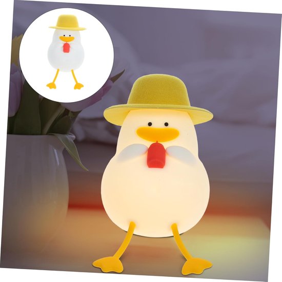 Led-nachtlicht Warmes Licht Nachttischlampe Für Jungen Und Mädchen In Form Einer Coca-cola-ente 3 Lichtmodi Usb-aufladbar Schaltet Sich Per Ein 6 9,6