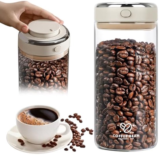 Luftdichte Glas Kaffeedose 1700 Ml