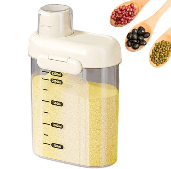 Mehlbehälter, Vorratsdose, 27,7 Cm (10,91 Zoll) Kompakter, Luftdichter Spender, Vorratsbehälter Für Zucker, Müsli, Snacks, Backzutaten, Kühlschra