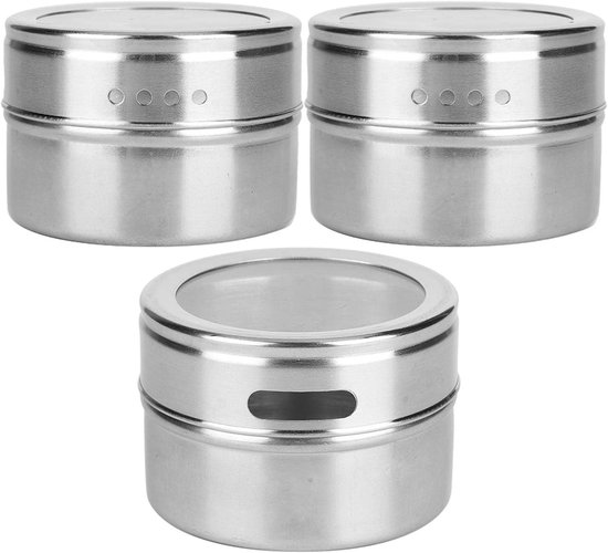 3 Teilige Magnetische Gewürzboxen, Magnetische Gewürzgläser, Gewürzbehälter, Gewürzaufbewahrungssets Für Den Kühlschrank
