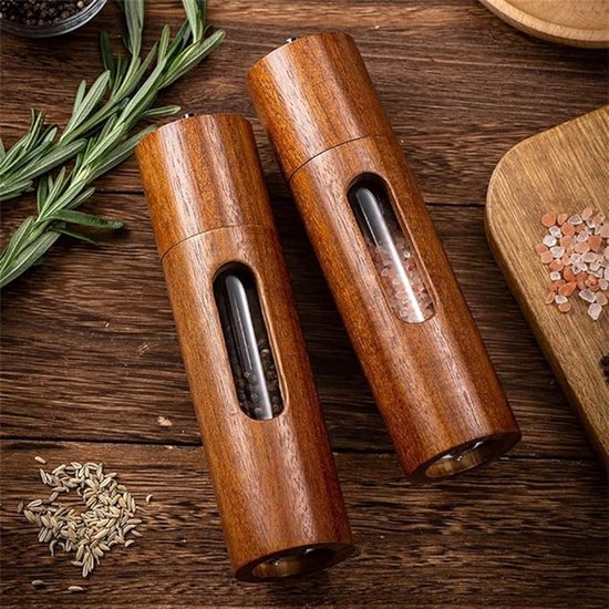 Pfeffer- Und Salzmühle, Hölzerne Salz- Und Pfeffermühlen, Manuelle Pfeffermühle, Salz- Und Pfeffermühle, Hölzerne Salz- Und Pfeffermühle Für Salz, Pfeffer, Gewürze