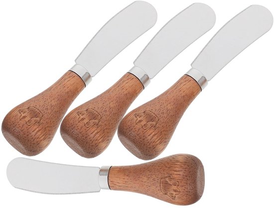 4 Teiliges Ergonomisches Butterstreich Und Käseschneider Set Aus Edelstahl Zum Schneiden Und Servieren