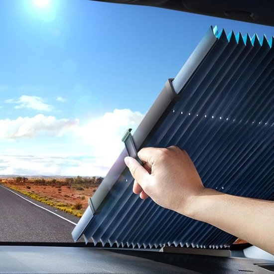 Ausziehbarer Sonnenschutz Für Front Und Heckscheibe, Innenraum Sonnenschutz, Aluminium Saugnapf, Uv Schutz Für Kleinwagen, Suvs, Lkws Und Mpvs Mi