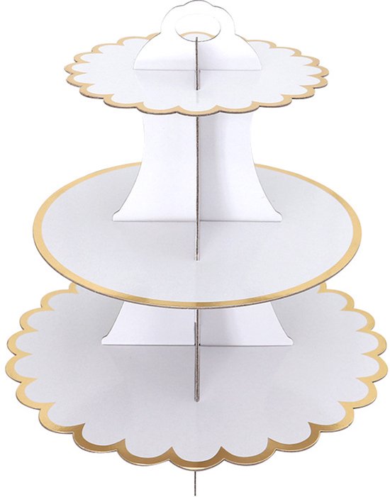Zweistöckiger Tortenständer Cupcake Ständer Dreistöckiger Cupcake Ständer Tortenständer Aus Papier Dessertständer Muffinständer Runder Tortenturm