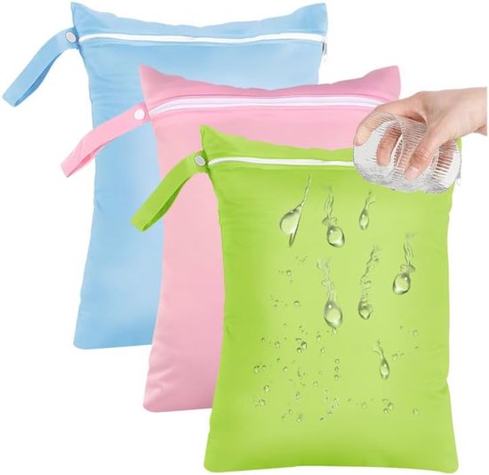 Windeltaschen Einsätze, 3 Stück, 40 X 30 Cm, Waschbare Wickeltaschen, Reise Wäschebeutel, Wasserdichte Wickeltasche, Wiederverwendbare Wickeltasc
