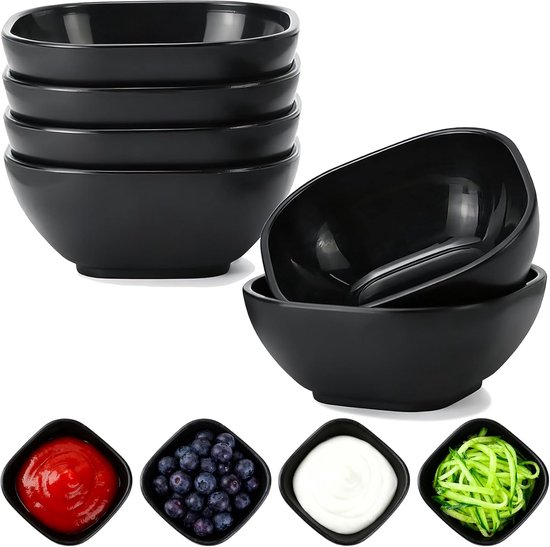 Set Mit 6 Bruchsicheren Dipschalen 4 5-unzen-kunststoff-soßenbechern Kleinem Dessertschalen-set Dipschalen Mini-zubereitungsschalen Für Beilagen 4,5