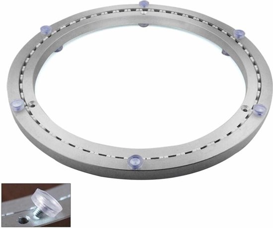 Robuster Drehteller Aus Aluminiumlegierung Kugelgelenk Runder Esstisch Leichtgängiger Drehteller Auf Tischplatte 350 Mm Drehtellerringlager