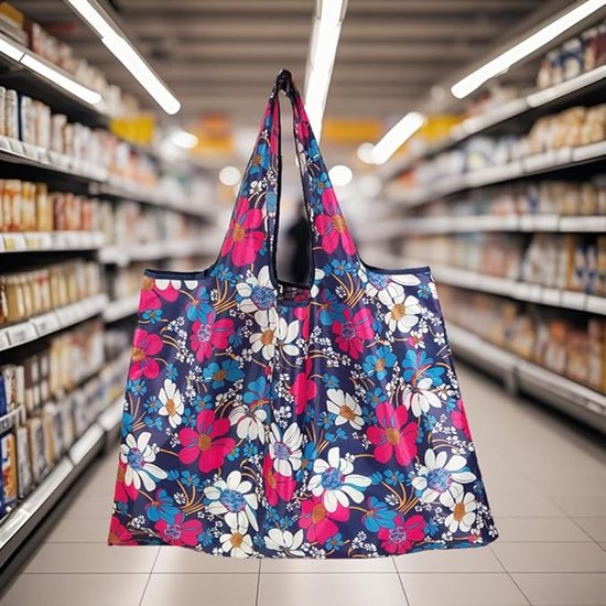 Große, Tragbare Einkaufstasche, Leichte, Wiederverwendbare Einkaufstasche, Faltbare Outdoor Handtasche