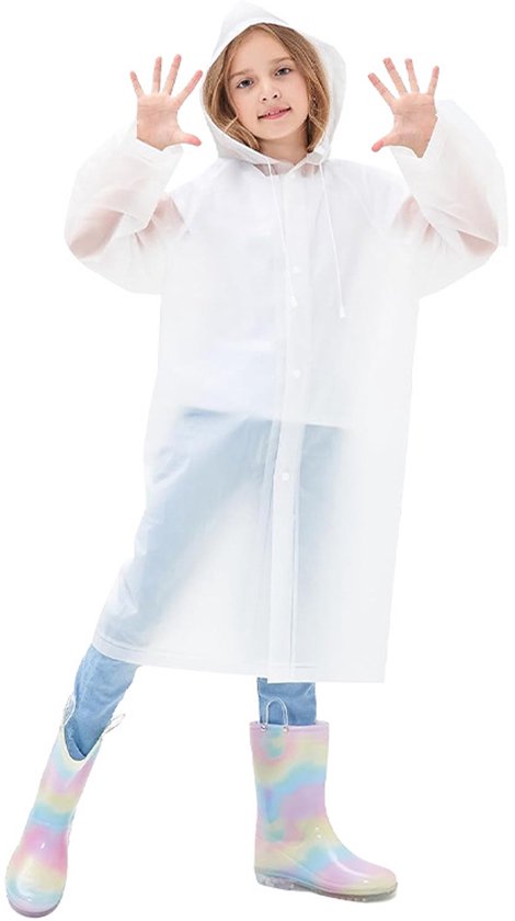 2-teiliges Regenanzug-set Für Kinder Unisex Für Jungen Und Mädchen Tragbarer Regenmantel Mit Wasserdichtem Design Kapuze Und Ärmeln Wasserdichter 90