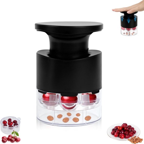 1 Stück Kirschentsteiner Kirschentsteiner Mit 7 Löchern Multifunktionaler Kirschentsteiner Entsteiner Mit Druckknopf Entsteiner Mit Spritzschutz