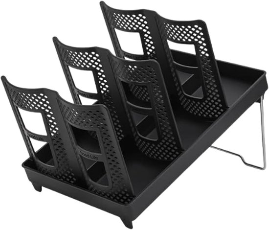 Universeller Becherhalter-organizer Kaffeetassen-aufbewahrungsständer Rutschfest 6 Fächer Platzsparende Tablet-lösung Robuster Küchenorganizer