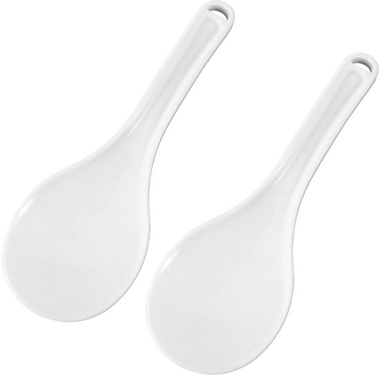 Servierlöffel Antihaftbeschichtete Reislöffel Reislöffel Aus Kunststoff Kochlöffel Aus Pp-kunststoff Weißer Reiskocherlöffel Für Reis 19 5 Cm 19,5 Cm