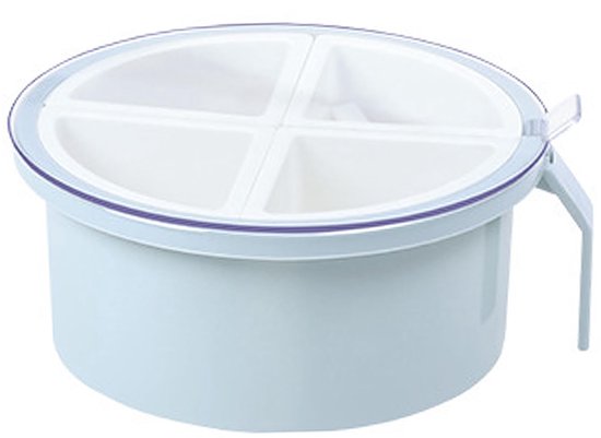 Gewürzglas Mit 4 Fächern, Aufbewahrungsbox Aus Kunststoff Für Gewürze In Küche, Camping Und Restaurants, Blau Graues Gewürzglas Set Für Einfachen