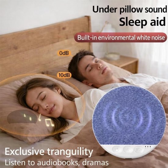 Schlafkissen Mit Lautsprecher Bluetooth-lautsprecher Für Unter Das Kissen Mini-knochenleitungs-schlafhilfe Stereo-bass Weißrauschen-timer Und Grün