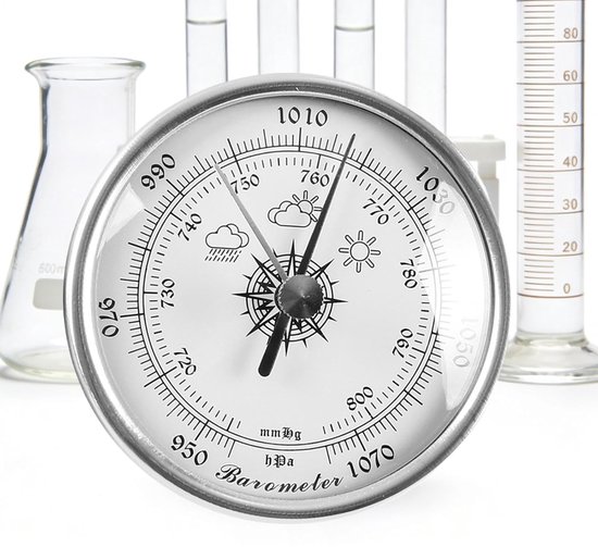 Barometer Wetterstation Druckmesser Außenwetter Hohe Präzision 70 Mm Durchmesser Silberfarben