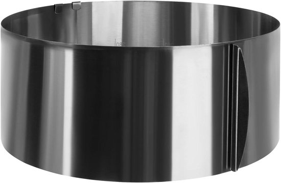 Ausziehbarer Mousse Ring Verstellbar Von 16 30 Cm 12 Cm Hoch Professionelle Backform Für Kuchen, Mousses Und Desserts