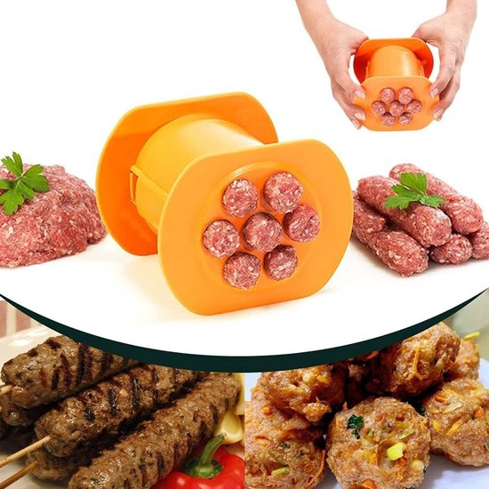 Manueller Cevapcici Maker Mit 7 Hüllen Für Hausgemachte Würstchen Und Fleischbällchen