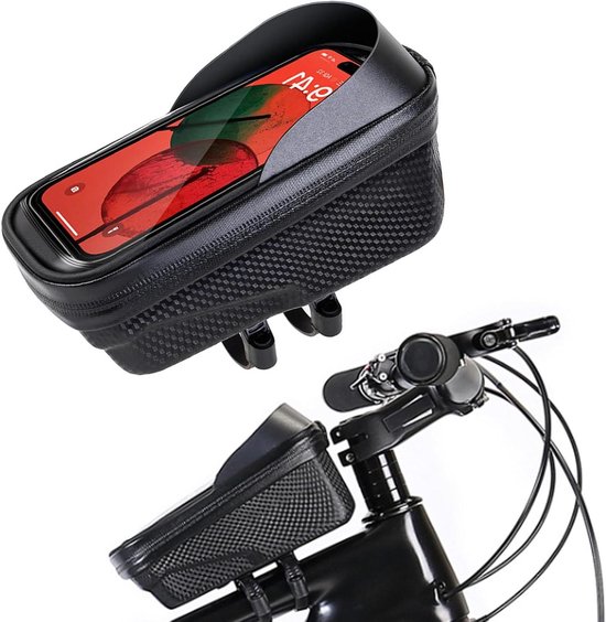 Fahrrad Handytasche Rahmentasche Für Unterwegs Beim Radfahren Wasserdichte Hartschale 15 X 5 X 3 Cm