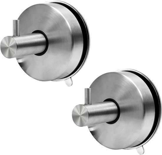 2 Handtuchhaken Mit Saugnäpfen Edelstahl 304 Extra Stark Bohrfrei Starke Saugnäpfe Ideal Für Bad Und Küche Zur Aufbewahrung Von Handtüchern Und