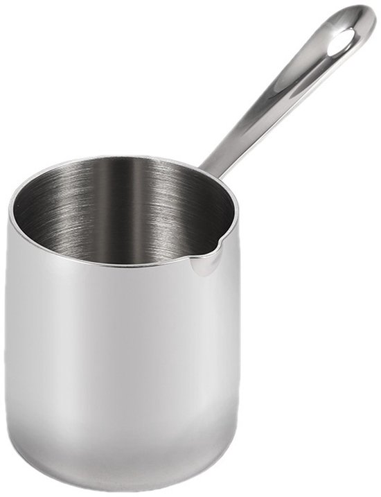 Espressokanne Aus Edelstahl – 500 Ml – Moderne Türkische Kaffeekanne – Dreischichtiger Edelstahlboden