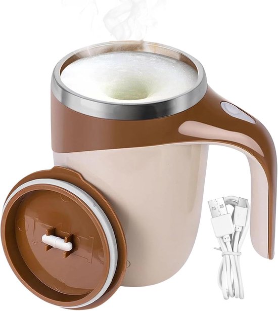 Automatischer Rührbecher, Magnetischer Kaffeerührbecher, 30-sekunden-rührbecher Mit Deckel, Elektrischer Hochgeschwindigkeits-reisebecher Zum Umrühren Von Kaffee