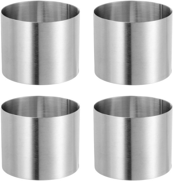 4 Teilige Mousse Form Runder Tortenring Back Und Kochzubehör Edelstahl 5 X 5 X 5 Cm Für Kuchen, Mousse, Torten Und Kekse Für Zuhause, Bäckereien