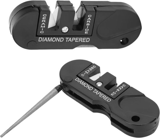 Messerschärfer-set 2 Stück 8 X 3 X 1 5 Cm Tragbarer Konischer Diamant-messerschärfer Pocket Pal Messerschärfer Für Camping Und Wandern Aus Einer
