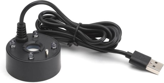 Ultraschall-nebelvernebler Für Springbrunnen Und Teiche, Nebelgerät Mit Usb-led, Farbwechsel, Einfache Bedienung