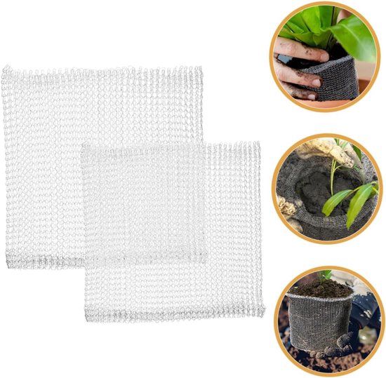 2 Stück Blumennetzbeutel, Insektennetz Für Gartenpflanzen, Wurzelschutz Für Pflanzen, Netzbeutel Für Pflanzen, 60 X 60 Cm
