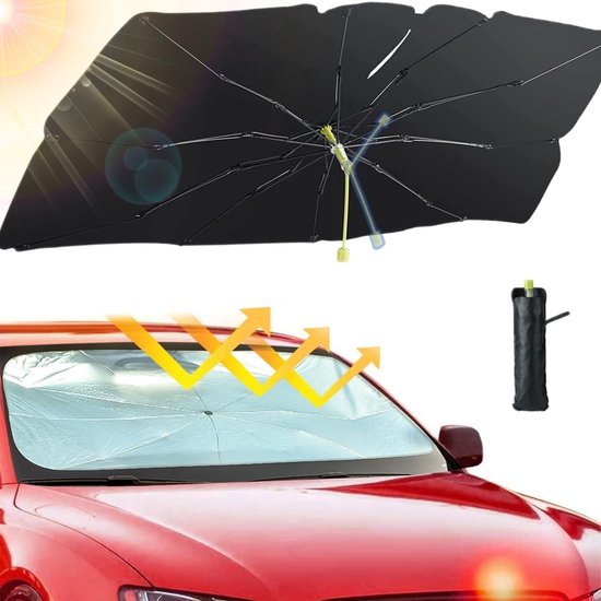 Faltbarer Sonnenschutz Fürs Auto – 140 X 75 Cm – 99,9 % Uv-schutz – Universelle Passform