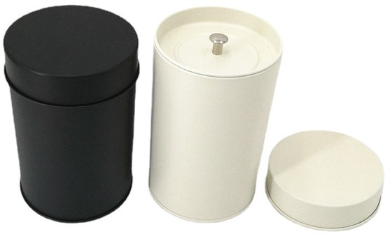 2-teilige Teedose Für Loses Teepulver Runder Doppelverschlusskrug Mit Deckel Behälter Zur Aufbewahrung Von Kaffee Und Zucker In Der Küche 7 5 X 7,5
