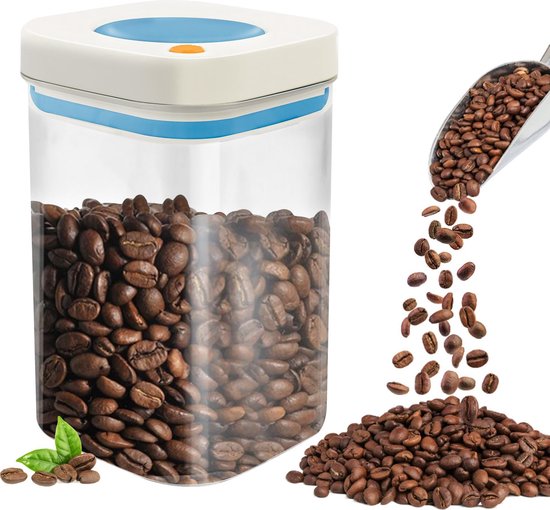 Kaffeeaufbewahrungsbehälter Mit Luftdichtem Verschluss Und Fortschrittlichem Vakuumsystem Für Frische Kaffeebohnen Und Tee