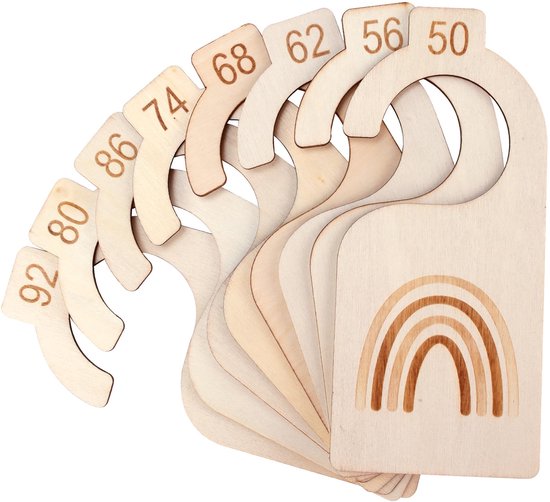 Baby Größentrenner Aus Holz, 8 Teilig, Für Kleiderschrank
