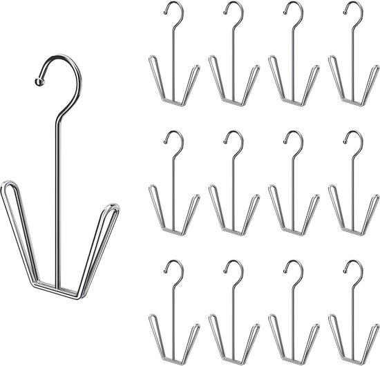 8 Schuhaufhänger Aus Edelstahl – Doppelhaken – Hängeständer Zum Trocknen Von Schuhen