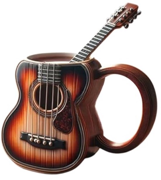 Kaffeebecher Becher Kreative Wasserflasche Mit Gitarrenmotiv Origineller Kaffeebecher Mit Musikinstrument